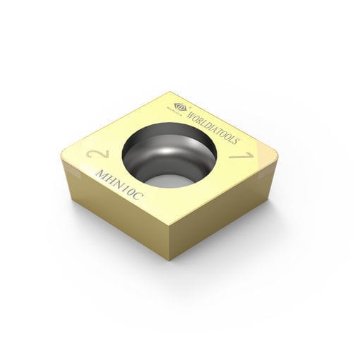 Plaquita de corte intercambiable de torno - CCGW 09T308 - Beijing Worldia Diamond Tools Co., Ltd - CBN / para acero templado / con revestimiento