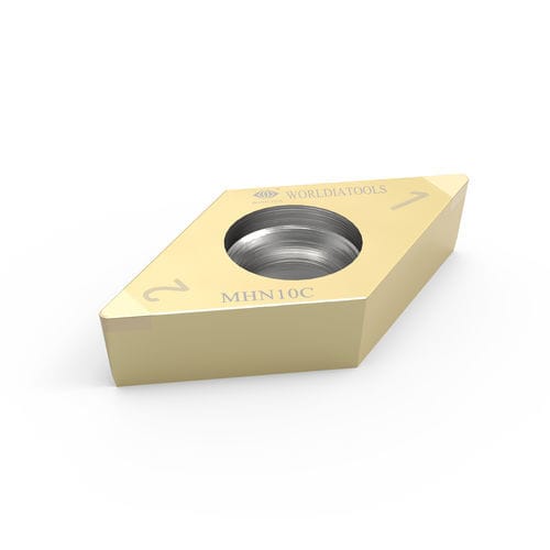 Plaquita de corte intercambiable CBN - DCGW 070208 - Beijing Worldia Diamond Tools Co., Ltd - para acero templado / con revestimiento