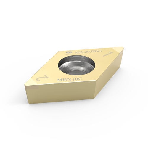 Plaquita de corte intercambiable de torno - Beijing Worldia Diamond Tools Co., Ltd - CBN / para acero templado / con revestimiento