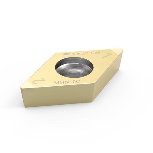 Plaquita de corte intercambiable de torno - DCGW 11T308 - Beijing Worldia Diamond Tools Co., Ltd - CBN / para acero templado / con revestimiento