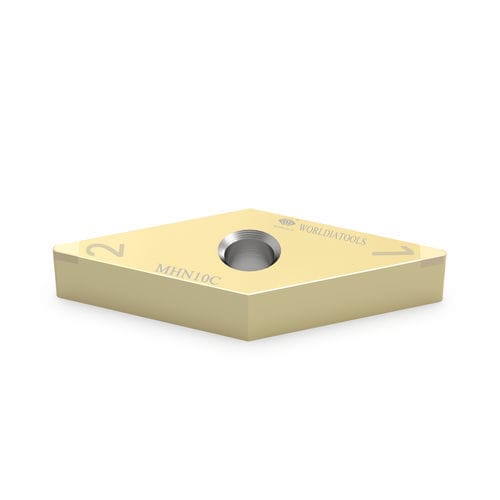 Plaquita de corte intercambiable de torno - VNGA 160402 - Beijing Worldia Diamond Tools Co., Ltd - CBN / para acero templado / con revestimiento