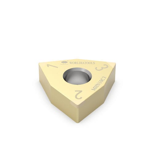 Plaquita de corte intercambiable de torno - WNGA 080408 - Beijing Worldia Diamond Tools Co., Ltd - CBN / para acero templado / con revestimiento