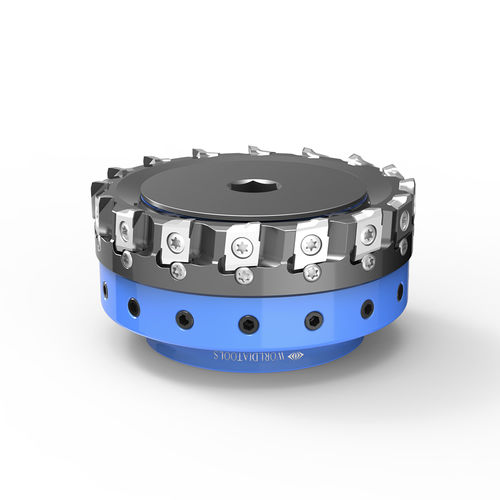Herramienta de fresado de dos cortes - FMP100SB32-BE12-16 - Beijing Worldia Diamond Tools Co., Ltd - con plaquitas sustituibles / para planear / de desbaste