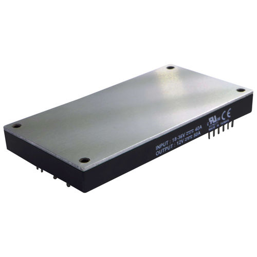 Convertidor DC/DC regulado - PFB600 series - Powerbox - variación de intensidades de entrada 2:1 / de alta densidad de potencia / aislado