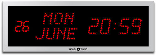 Reloj para red - LEDICA® ALPHA 7.M - GORGY TIMING - digital / LED / de interior