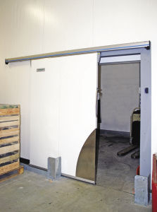 Puerta corredera - DAGARD - de acero inoxidable / de aluminio / para interior