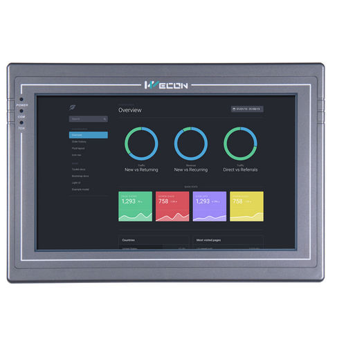 HMI táctil - PI3102H series - Wecon Technology Co.Ltd - empotrable / 1024 x 600 / ARM Cortex-A8