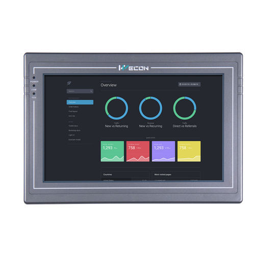 HMI táctil - PI8102H series - Wecon Technology Co.Ltd - empotrable / 1024 x 600 / ARM Cortex-A8