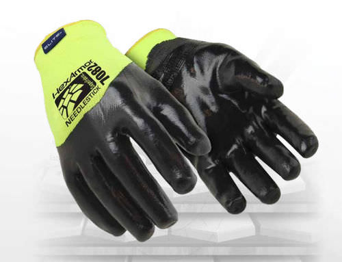 Guante de trabajo - SharpsMaster HV™ 7082 - HexArmor - antiperforación / de nitrilo