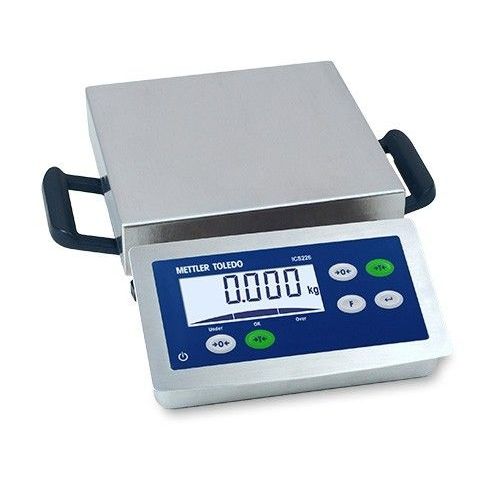 Balanza de plataforma - ICS226-QA15F-EU - METTLER TOLEDO - kilogramo / con pantalla LCD / de acero inoxidable