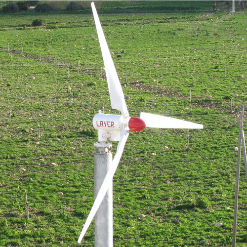 Aerogenerador de transmisión directa con imán permanente - GE series  - Layer Electronics s.r.l. - con mástil autoportante / de velocidad variable / de baja potencia