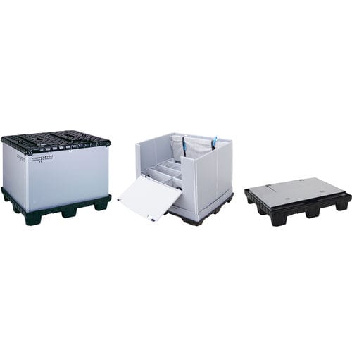 Caja-palé de plástico - Tecnicarton, S.L. - de transporte / plegable / ligera