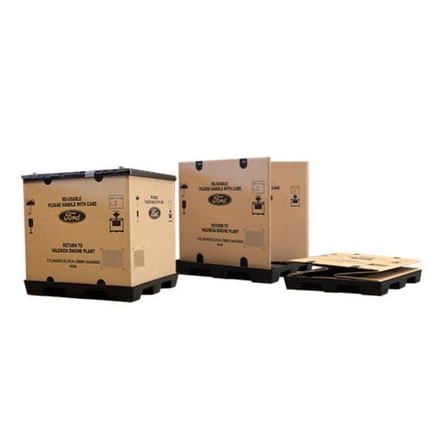Caja-palé de plástico - Tecnicarton, S.L. - de cartón / para almacenamiento / de transporte