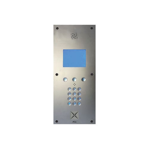 Interfono al ras - FD-601-076 - FDI MATELEC - analógico / de acero inoxidable