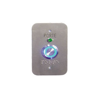Botón pulsador táctil - FD-500-258 - FDI MATELEC - de acero inoxidable / con luz LED / de detección de apertura de puerta