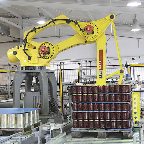 Paletizador-despaletizador robotizado - Zeus - FMT - para botellas / de latas / para paletas vacías