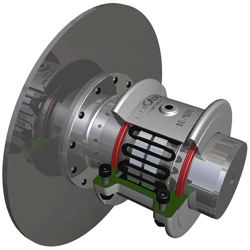Acoplamiento de rejilla - 1020-1160 T63 - ZHENJIANG SUODA COUPLING CO.,LTD. - con disco de freno / pasador y manguito