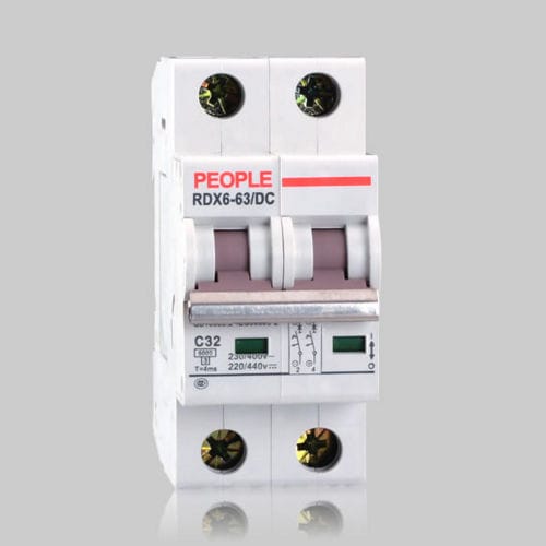 Disyuntor magnetotérmico - RDX6-63DC series DC MCB - PEOPLE ELE. APPLIANCE GROUP CO., LTD. - DC / para sobrecargas / contra cortocircuitos