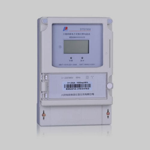 Contador de energía eléctrica trifásico - DSSY858/DTSY858 three-phase energy meter - PEOPLE ELE. APPLIANCE GROUP CO., LTD. - de pared / RS-485 / con pantalla LCD
