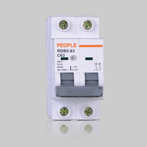 Disyuntor AC - RDB5-63 Series - PEOPLE ELE. APPLIANCE GROUP CO., LTD. - contra cortocircuitos / modulable / de rearme manual