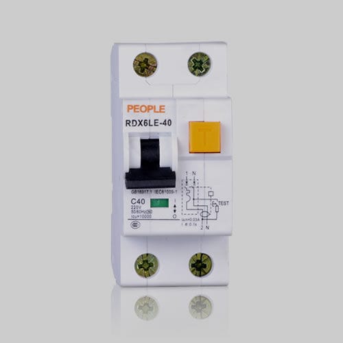 Interruptor diferencial de fuga a tierra - RDX6LE series - PEOPLE ELE. APPLIANCE GROUP CO., LTD. - modulable