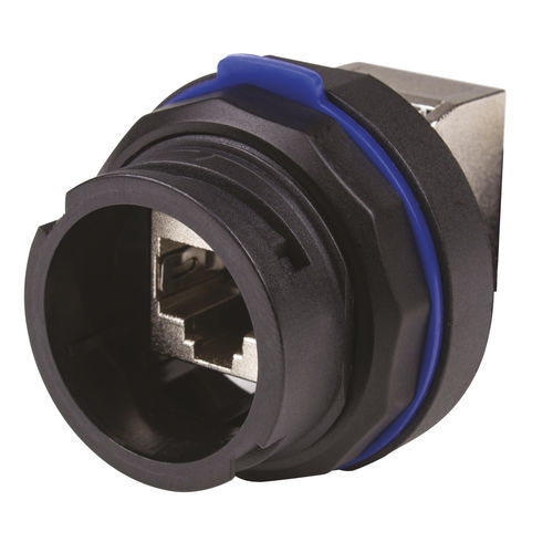 Conector eléctrico RJ45 - I46AFSIP68 - CAE GROUPE - Ethernet / redondo / hembra