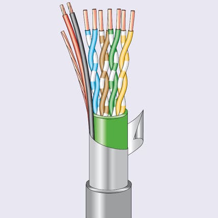 Cable eléctrico de alimentación - Elettronica Conduttori - de datos / híbrido / con pantalla de cobre