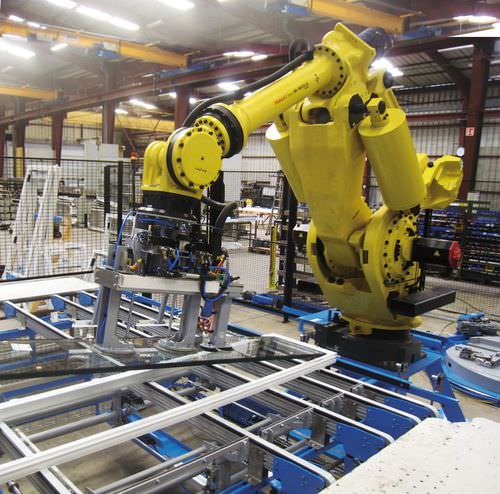 Célula robotizada de manipulación - TECAUMA - de instalación / para cristales