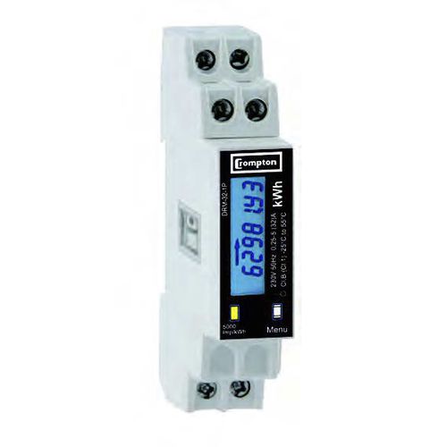 Contador de energía eléctrica monofásico - DRM-32-1P - Crompton Instruments - en riel DIN / Modbus / residencial