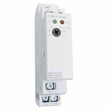 Relé de protección de fases - PVR series - Crompton Instruments - de ausencia de fases / monofásico / en riel DIN