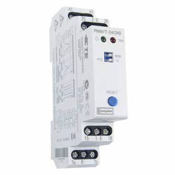Relé de protección de temperatura - PMM/T series - Crompton Instruments - para motor eléctrico / en riel DIN