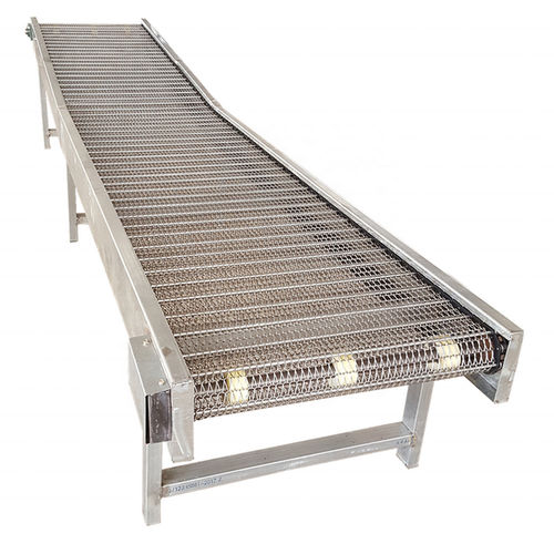 Transportador de malla metálica - Shanghai Kingrun Machinery Equipment CO., LTD - horizontal / curvo / recto