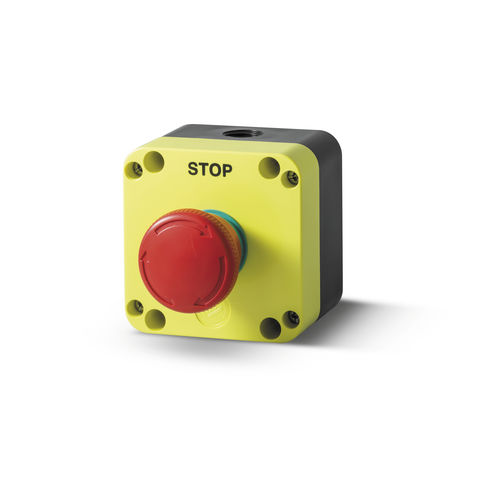 Botón pulsador con cabeza fungiforme - PQ01RN4 - Stop d'emergenza ø40 twist to release - Giovenzana International B.V. - de parada de emergencia