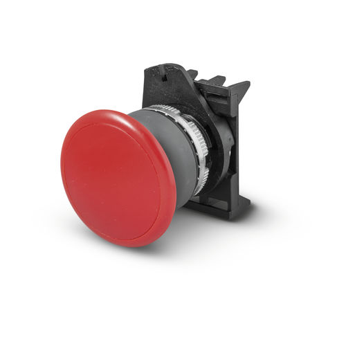 Botón pulsador con cabeza fungiforme - PPFN1M4NGL - Fungo momentaneo ø40 IP67/IP69K - GREY LINE - Giovenzana International B.V. - de parada de emergencia / IP67 / IP69K