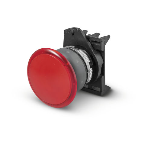 Botón pulsador con cabeza fungiforme - PPFL1M4NGL - Fungo luminoso ø40 IP67/IP69K - GREY LINE - Giovenzana International B.V. - IP65