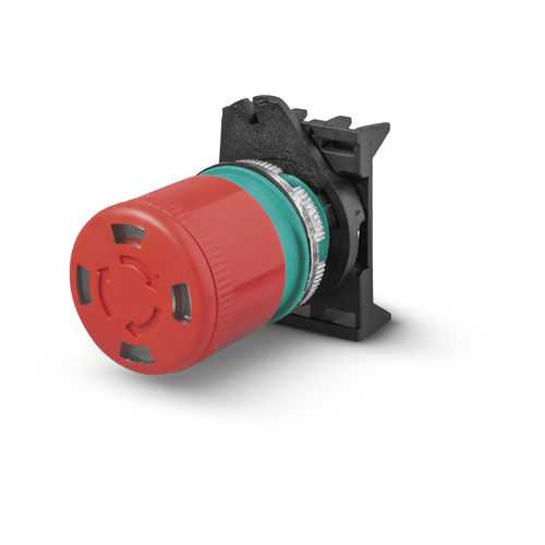 Botón pulsador con cabeza fungiforme - PPFN1R3S4X - Fungo ø30 Sblocco a rotazione con visione - Giovenzana International B.V. - de parada de emergencia / NEMA