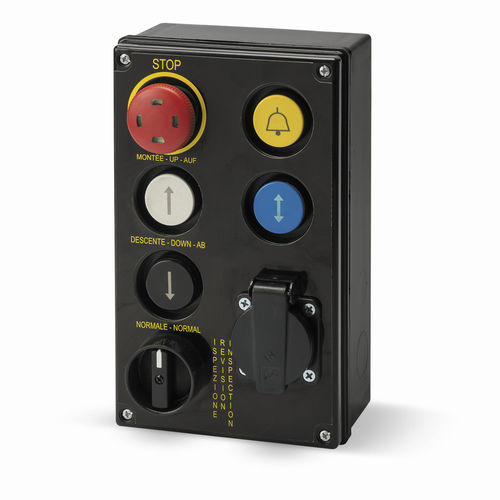 Caja botonera con 6 botones - GM412 BLACK - Giovenzana International B.V. - IP54 / para ascensor