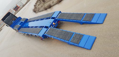 Semirremolque góndola de cama rebajada - IMMA Global A.S - para máquinas / para equipamiento industrial / para obras