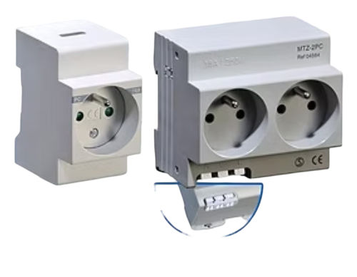Tomacorriente empotrable - MTZ-2PC - DIGITAL ELECTRIC - en riel DIN / 5 polos / industrial