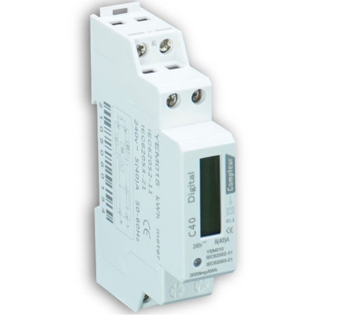 Contador de energía eléctrica trifásico - 14114 - DIGITAL ELECTRIC - en riel DIN / RS-485