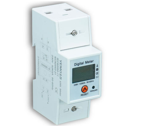 Contador de energía eléctrica trifásico - 14116 - DIGITAL ELECTRIC - en riel DIN / RS-485