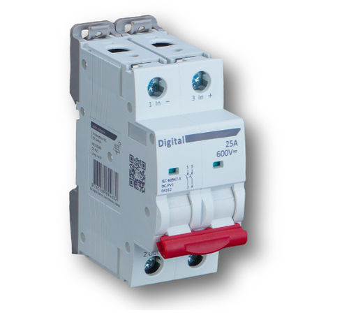 Interruptor seccionador rotativo - 04304 - DIGITAL ELECTRIC - de baja tensión / 2 polos / DC