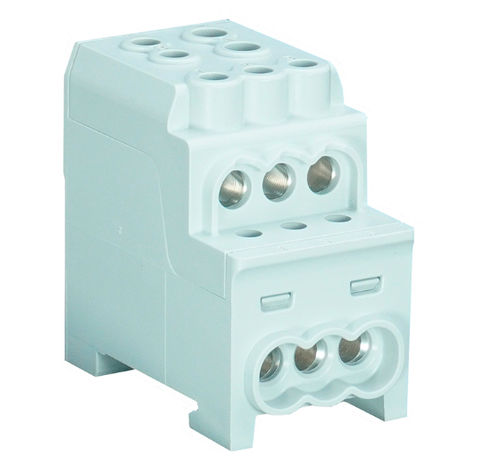 Bloque de distribución en riel-DIN - 41564 - DIGITAL ELECTRIC - con tornillo / de corriente fuerte / multipolar