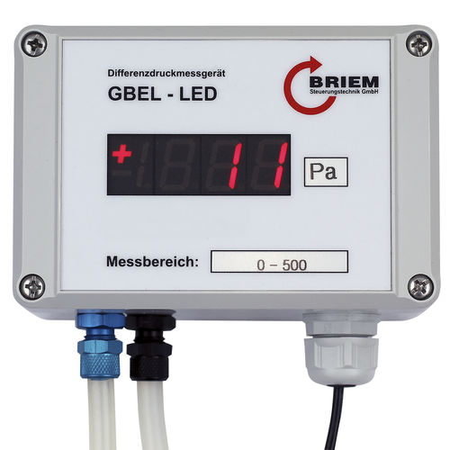 Sensor de presión diferencial - GBEL-LED - BRIEM Steuerungstechnik GmbH - piezorresistivo / analógico / de pared