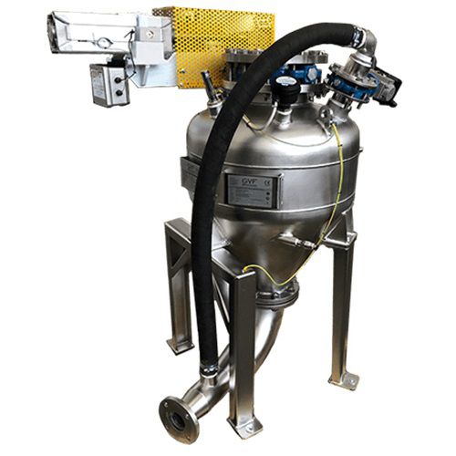 Sistema de transporte neumático de acero inoxidable - GVF Impianti Srl - de fase densa / para polvos / para productos alimentarios