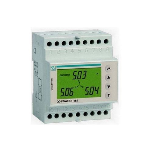 Contador de energía eléctrica trifásico - QC-POWER-T-485 - qeed - en riel DIN / RS-485 / con pantalla LCD