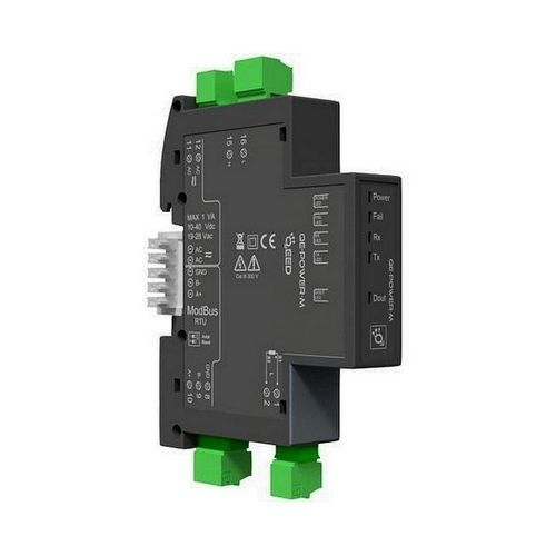 Contador de energía eléctrica monofásico - QE-POWER-M - qeed - en riel DIN / RS-485 / Modbus