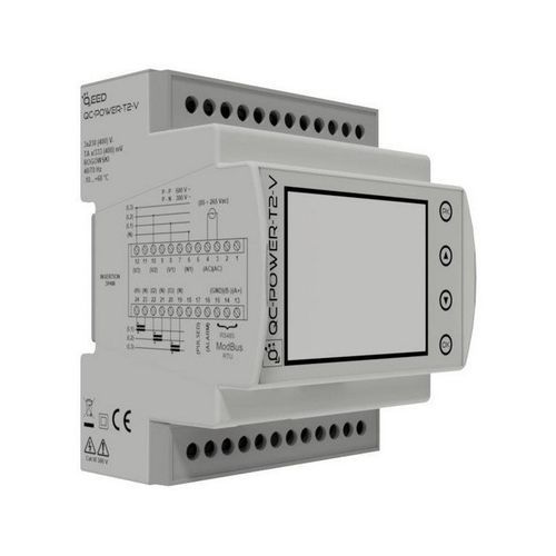Contador de energía eléctrica trifásico - QC-POWER-T2-V - qeed - en riel DIN / 50 Hz / RS-485