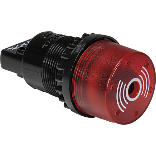 Avisador zumbador IP54 - D-714 - DELECSA - para montar sobre panel / con avisador luminoso de LED / con indicador LED