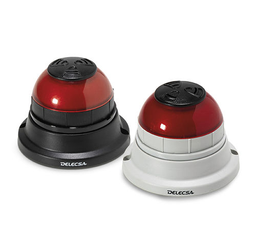 Avisador zumbador IP55 - D-442ZA - DELECSA - de pared / para montar sobre panel / con avisador luminoso de LED
